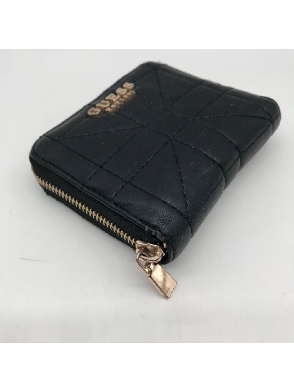 Guess Black Faux Leather Assia Small Zip Around Wallet - Picture 6 of 11